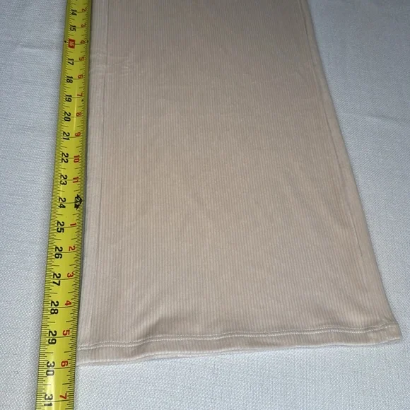 NWT Vuori Haven Pants Ribbed Wideleg Lightweight Soft Suede Women’s Size M Cream - Picture 14 of 15